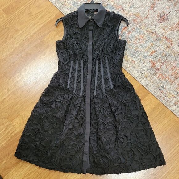 Jill Stuart Modern Floral Applique Dress 6 - Picture 2 of 9